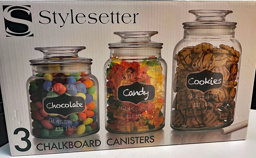 Stylesetter Chalkboard Canisters