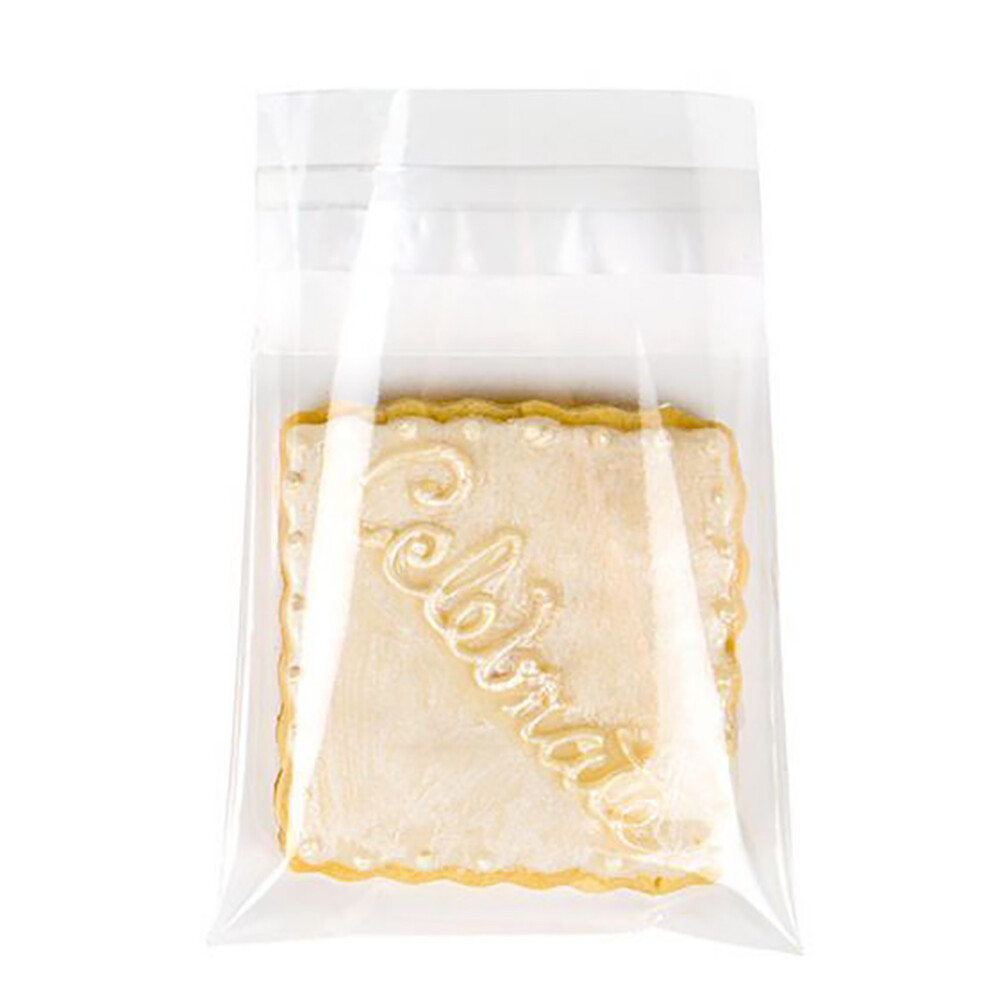 100-1000Pcs Clear Self Adhesive Poly Bags OPP Cellophane Plastic Bags 7 Sizes