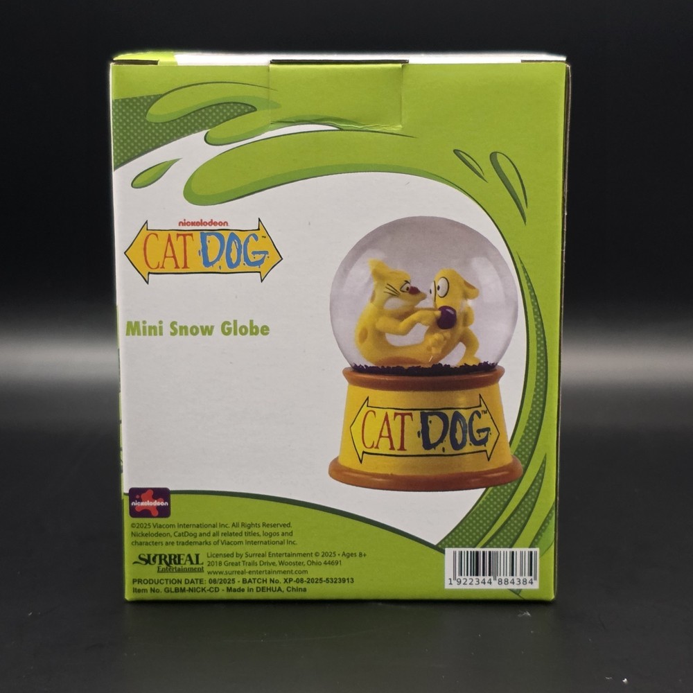 Nickelodeon Mini Snow Globe - Cat & Dog