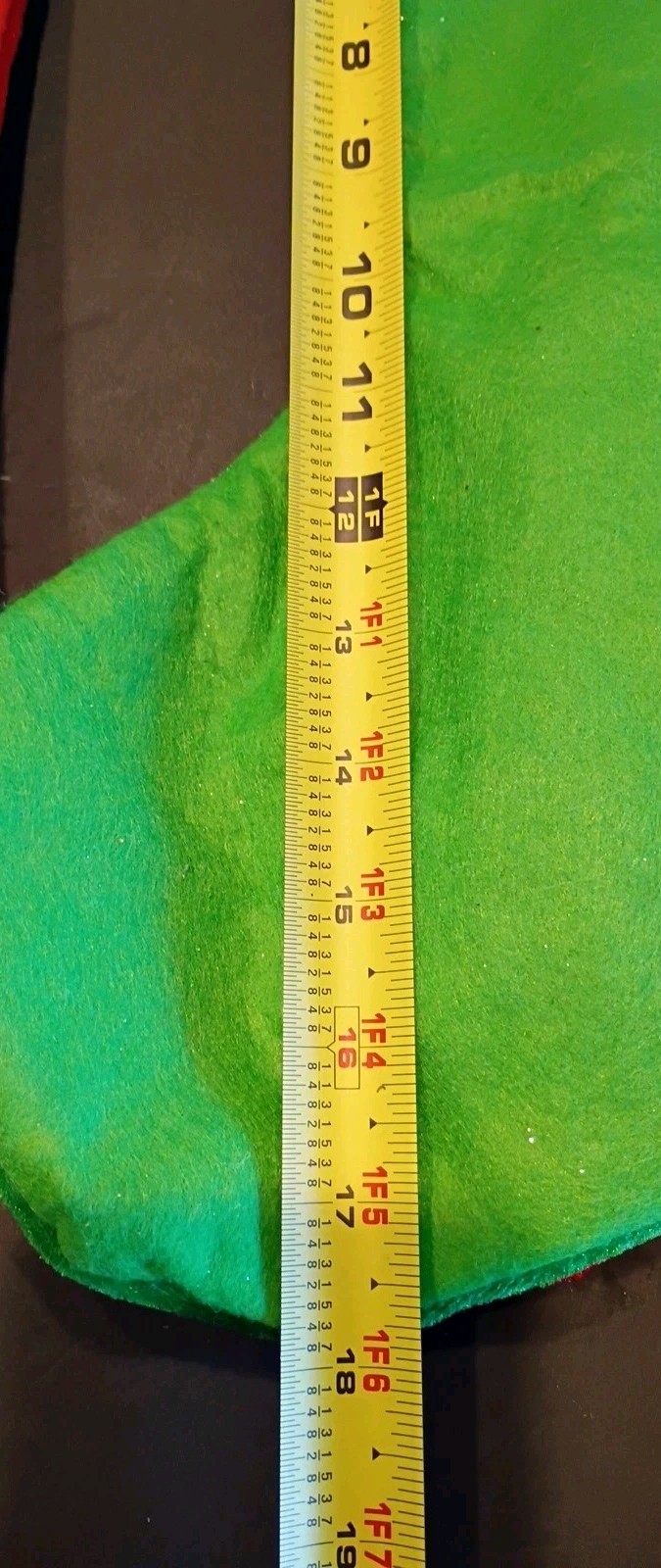 Gnomes Hanging Xmas Stockings Set Of 2 Red & Green Santa & reindeer 18 in 3D