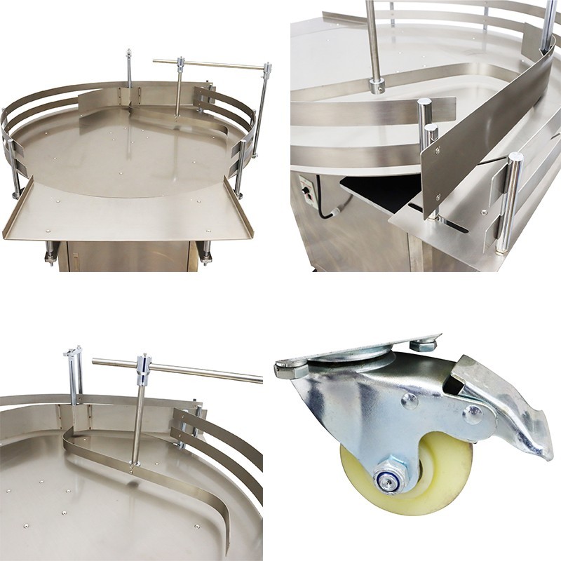 39.3" Automatic Round/Square Bottle Unscrambler Accumulation Table Bottle Sorter
