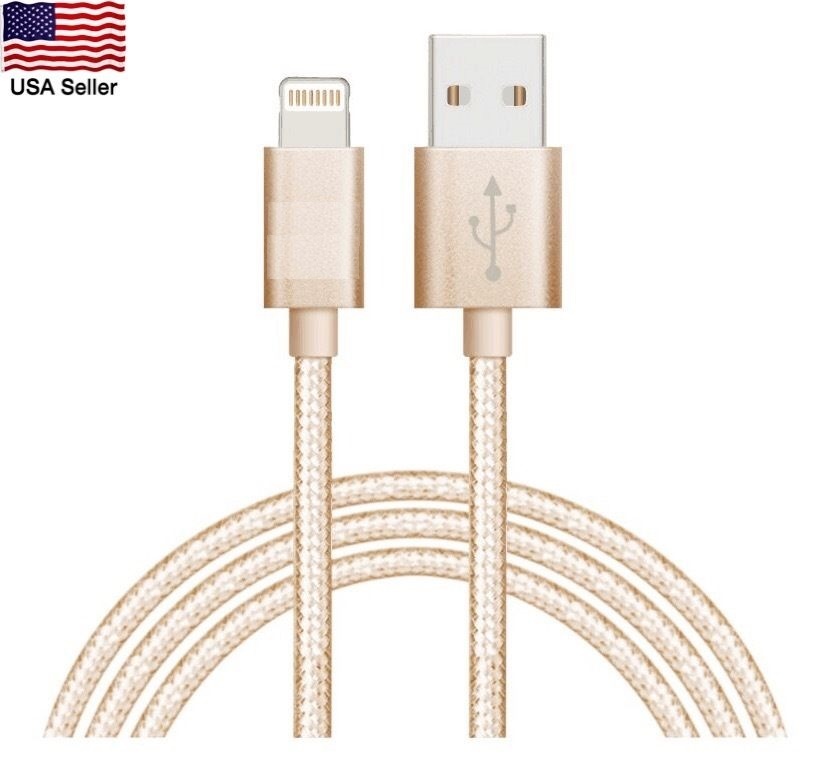 New 3FT STRONG Braided USB Data Sync Charger Cable Cord for iPhone7 7 Plus 6S 5S