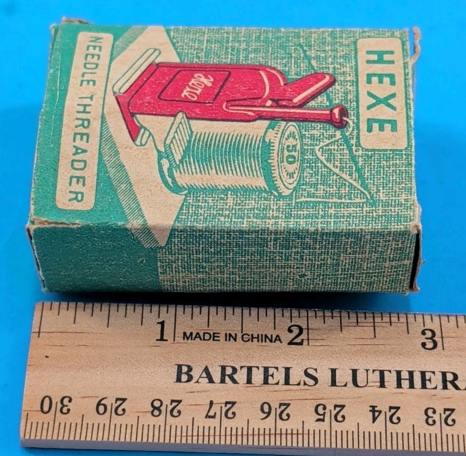Vintage Hexe Automatic Needle Threader with instructions Germany