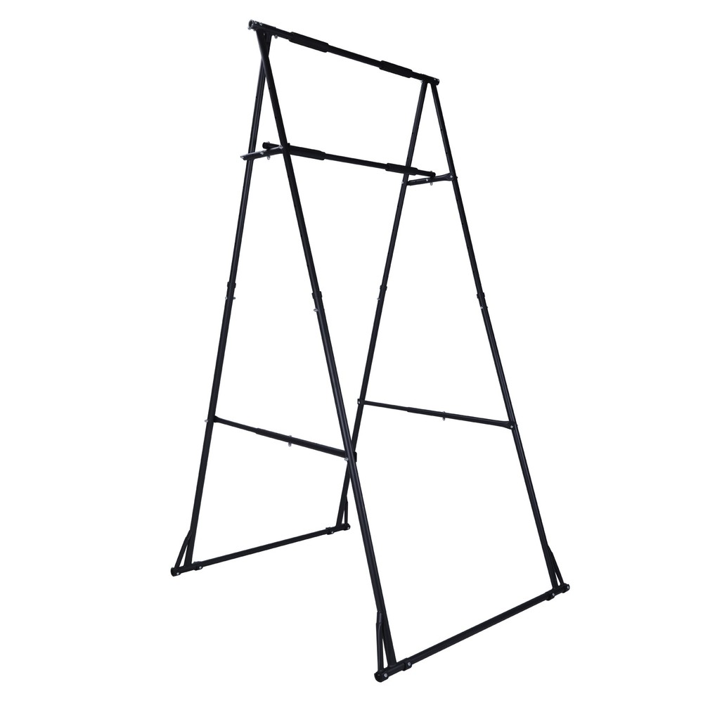 Foldable Multifunctional Exercise Rack Adjustable Pull Up Station for Home Gym