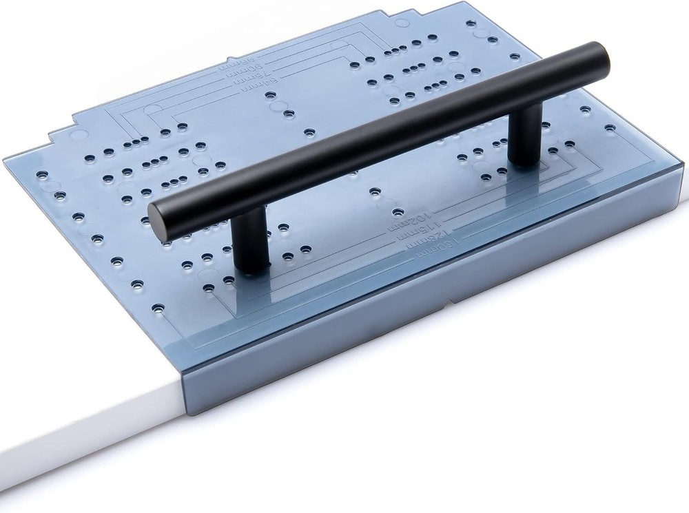 Multi-Size Cabinet Handle Template with Drilling Kit for Precise Installations