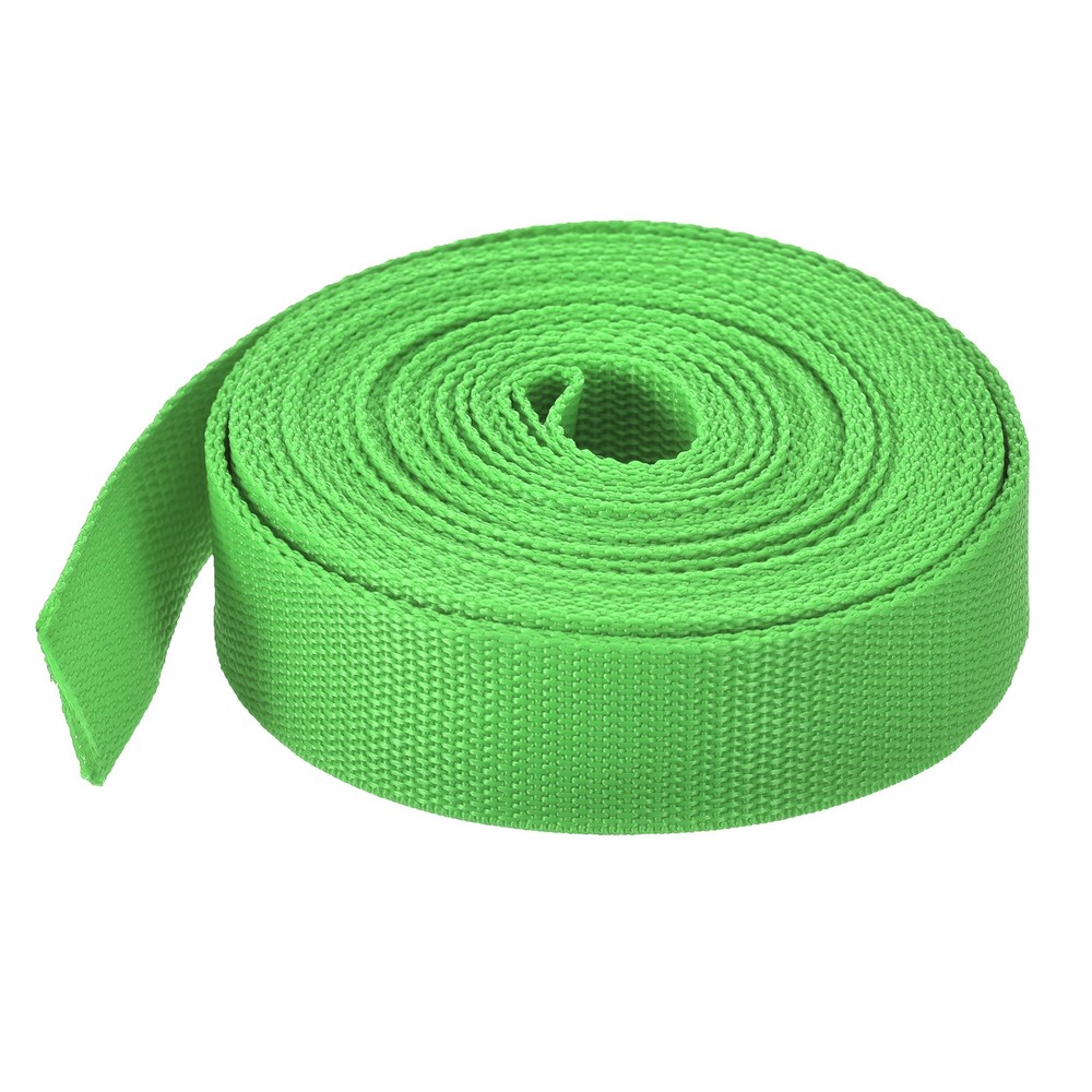 Lightweight Polypropylene Webbing Strap 3.8cm 10 Yard Light Green