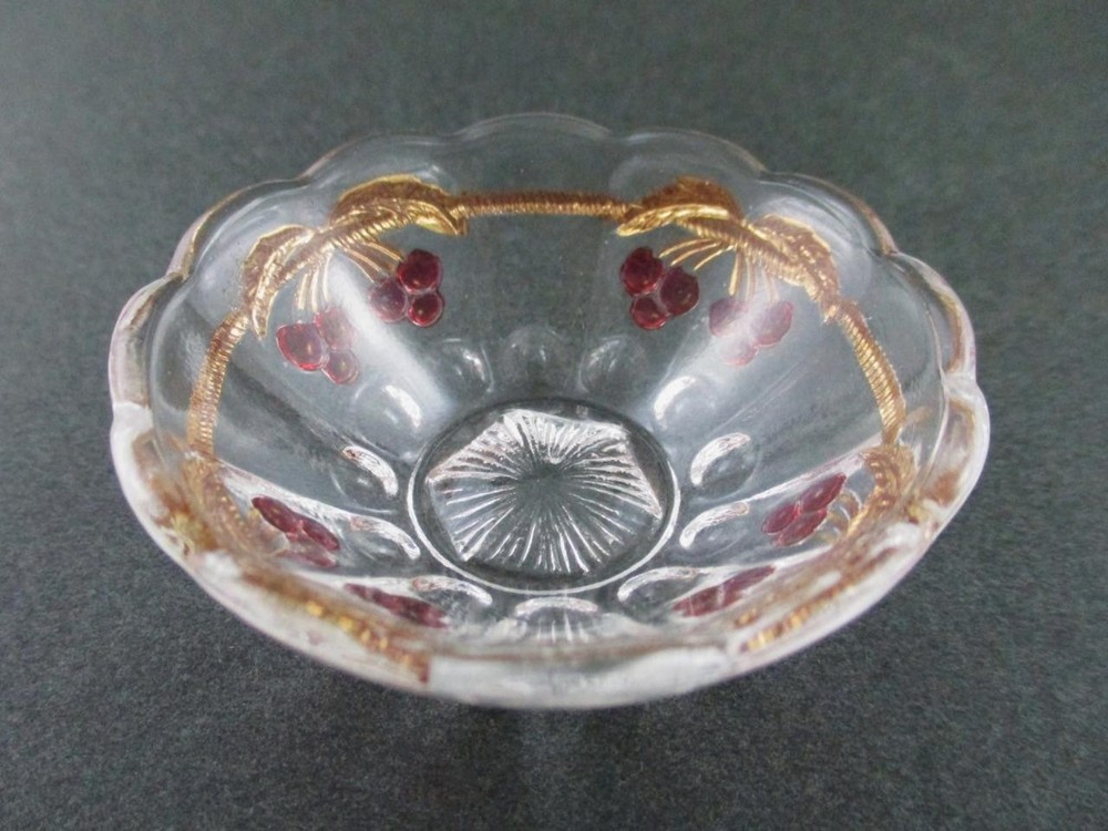CHERRY & CABLE eapg - 2" OPEN SALT dip cellar - NORTHWOOD c.1900's