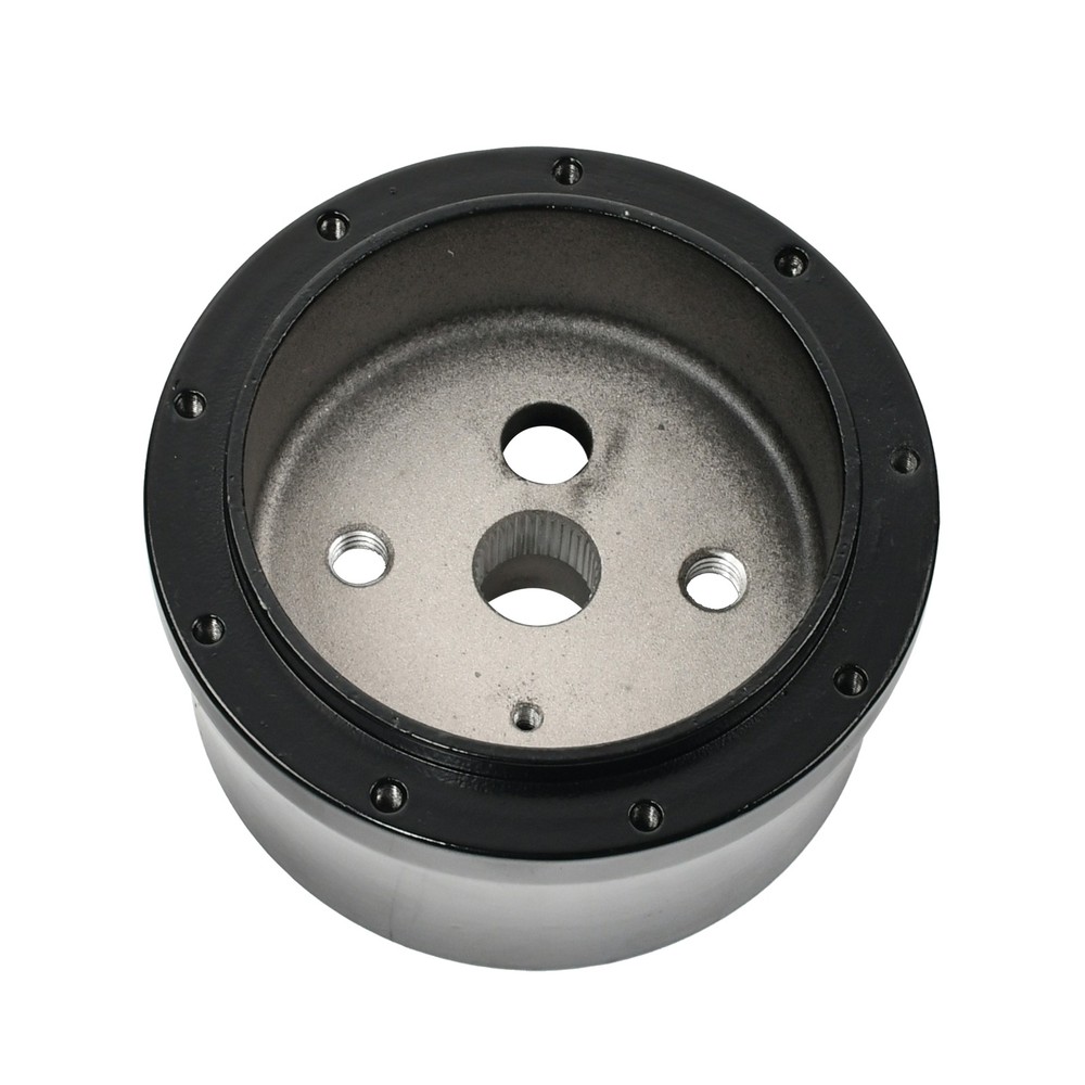 Universal 32" Black Stainless Tilt Automatic Steering Column & Adapter No Key