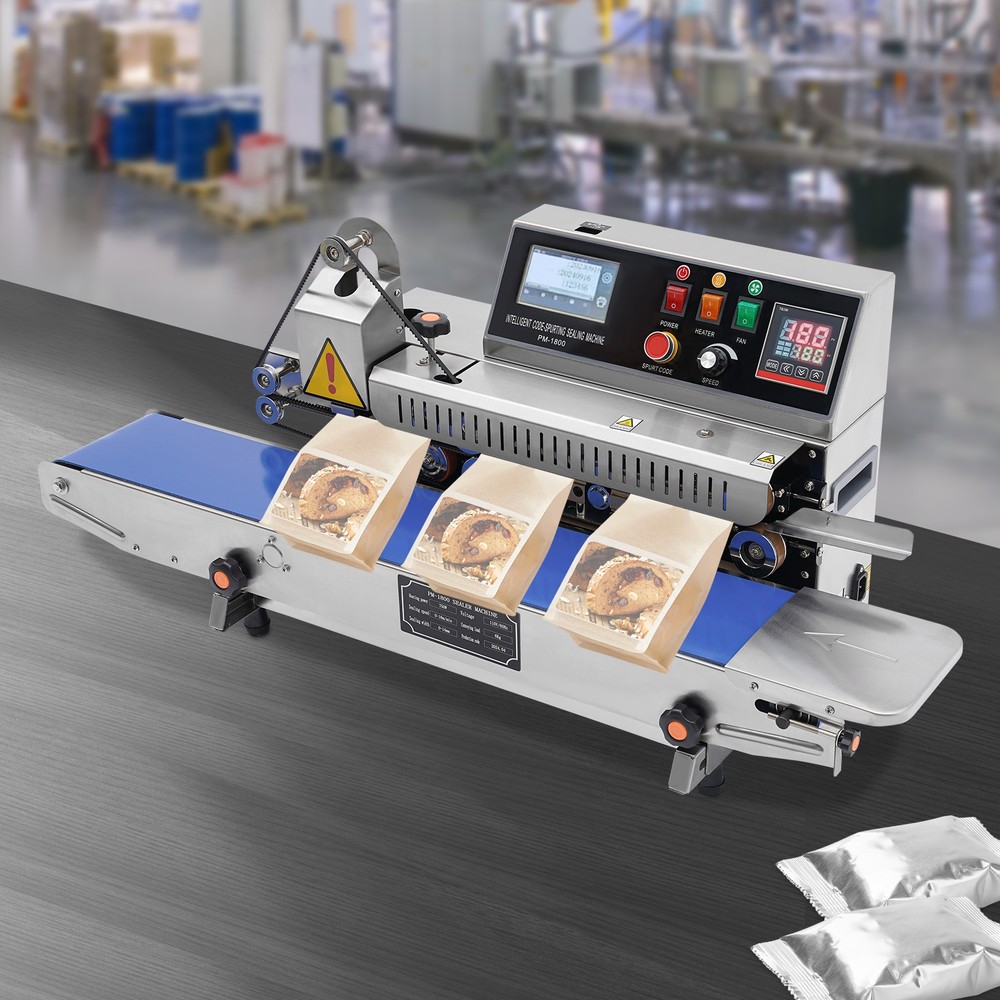Printing Sealing Automatic Inkjet Machine Packaging Continuous Band Sealer 750W