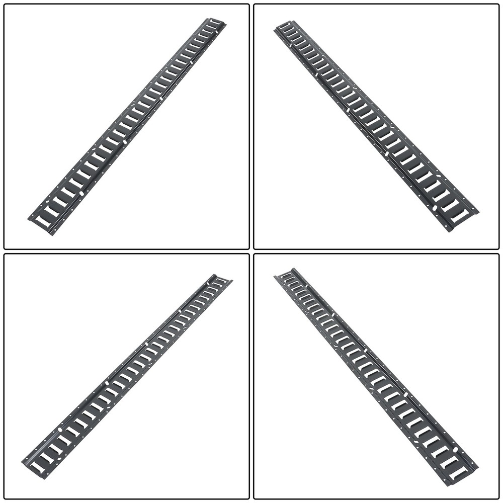 LABLT 5' E Track Tie Down Rail System 28 Pack Secure Cargo For Garages Trailers