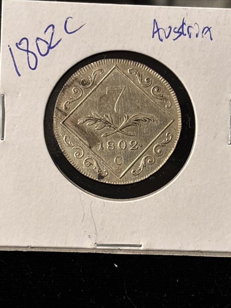 1802 C AUSTRIA /SILVER 7 KREUZER