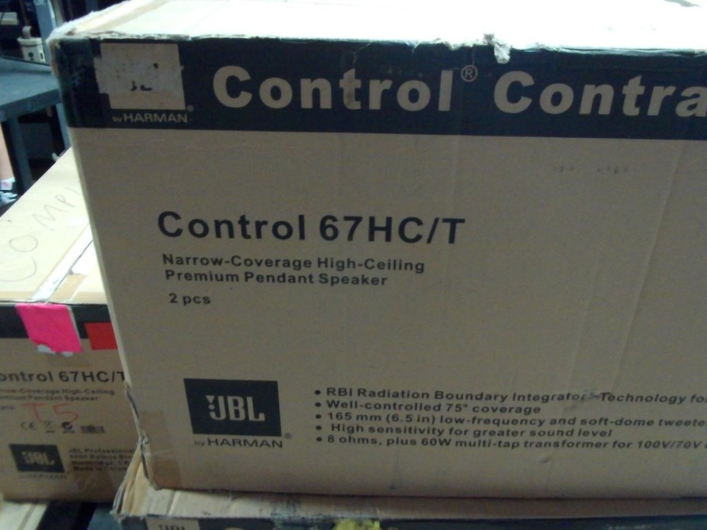 JBL Control 67HC/T Narrow-Coverage High-Ceiling Premium Pendant Speaker *Pair*