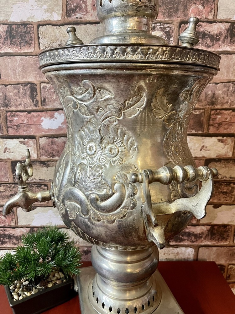 ANTIQUE MOROCCAN SAMOVAR 31” TALL