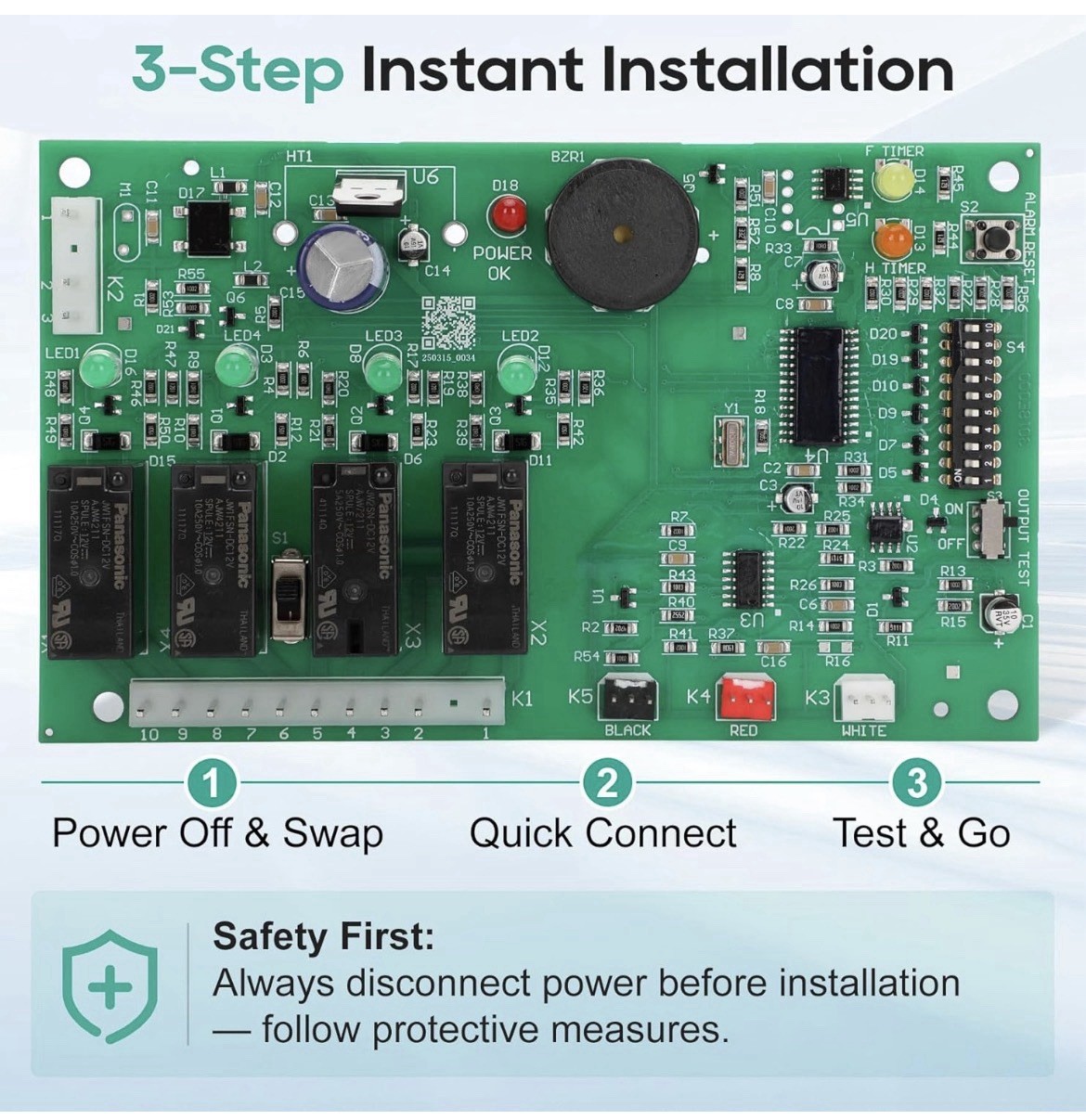 IMM Control Board Replacement for Hoshizaki Ice Machine Fits 2A1410-01 2A1410-02