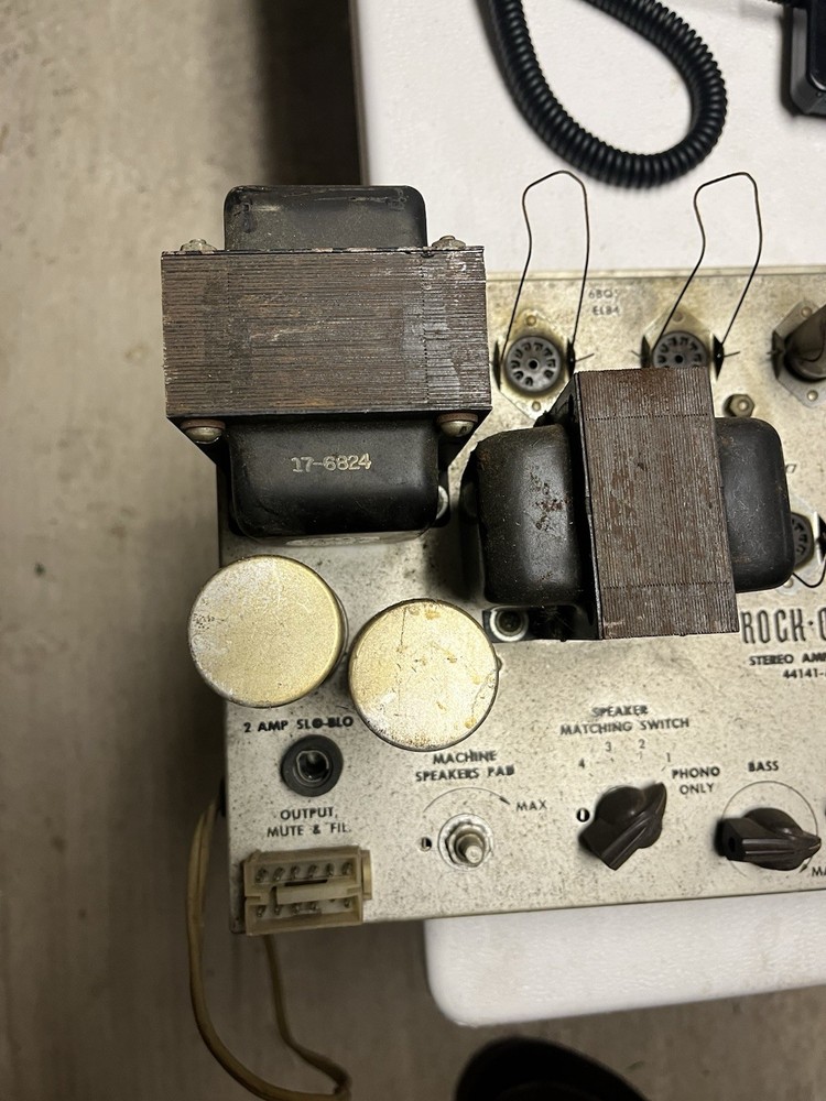 JUKEBOX ROCKOLA 44141-A. STEREO AMPLIFIER -UNTESTED