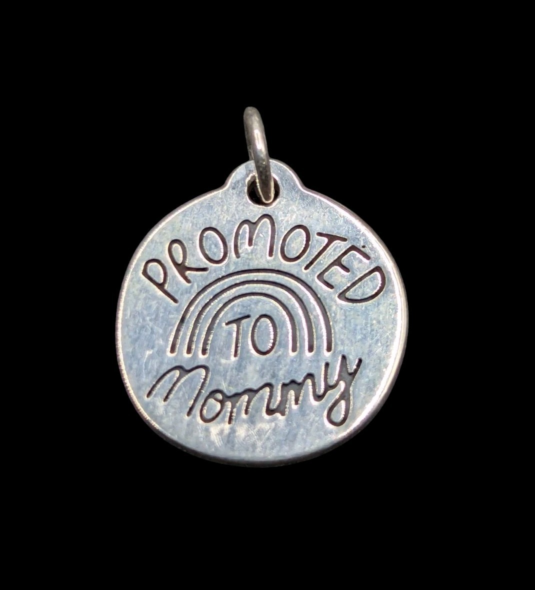 James Avery Promoted To Mommy Sterling Silver Charm Baby Reveal Shower Gift **