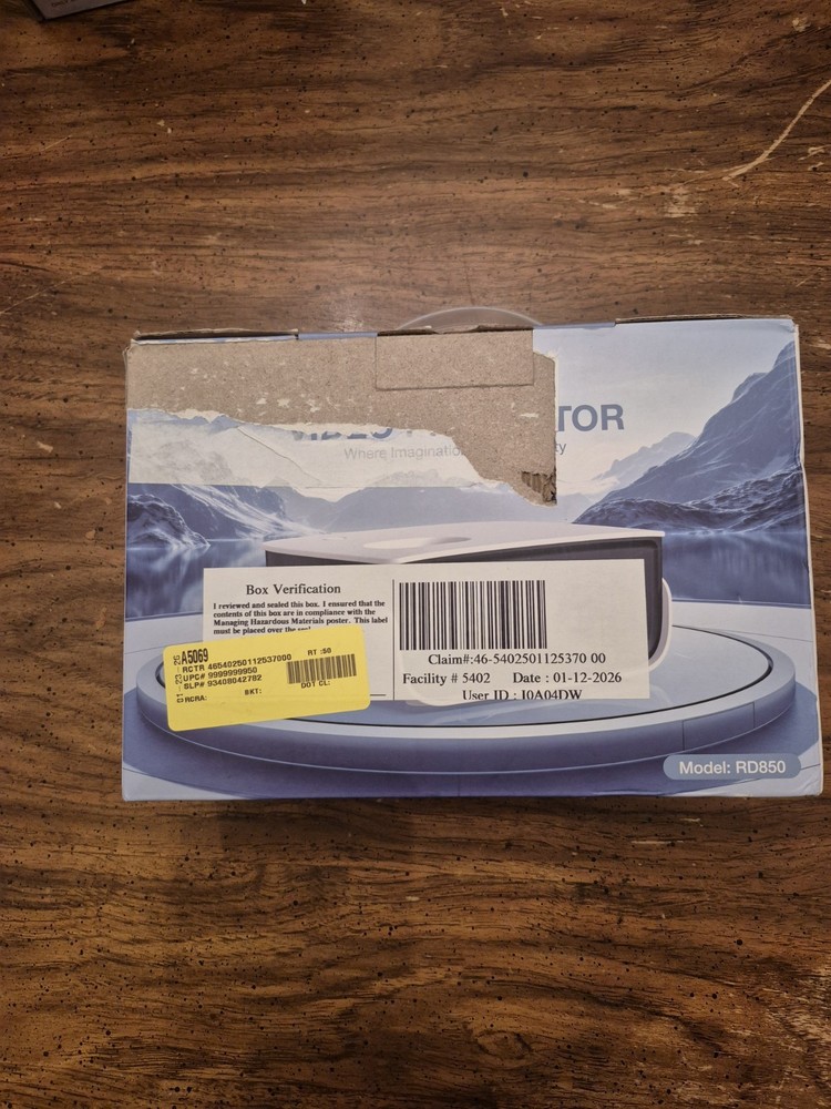 TOPVISION RD850 WHITE VIDEO PROJECTOR 12V 2.5A