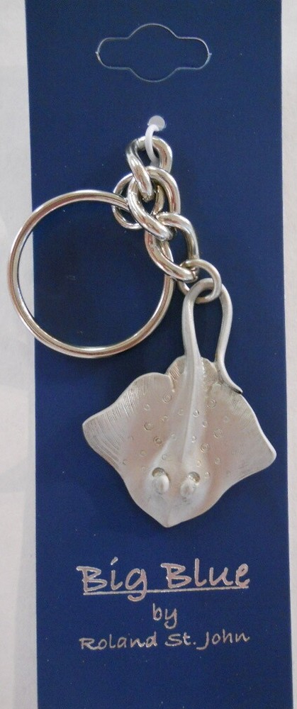 Scuba Diving Diver Key Chain KeyChain Stingray Silver GP7256