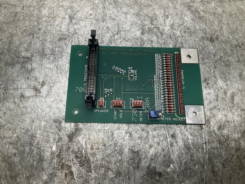 Haas CNC Milling Machine Board Keypad Interface to Processor VF-0 1994 Brushed S