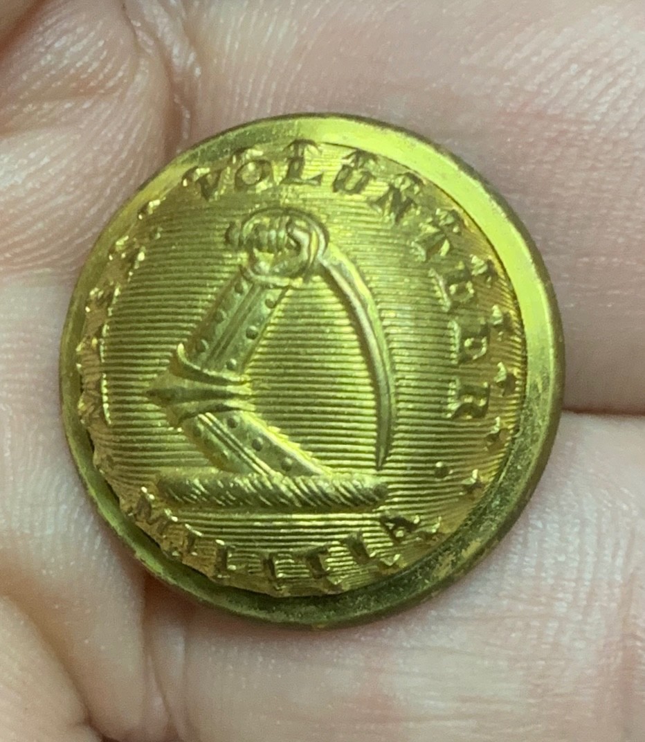 Massachusetts Civil War Staff Coat Button