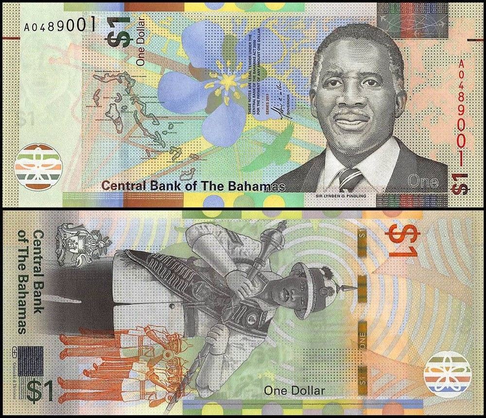 Bahamas 1 Dollar, 2017, P-77a, UNC