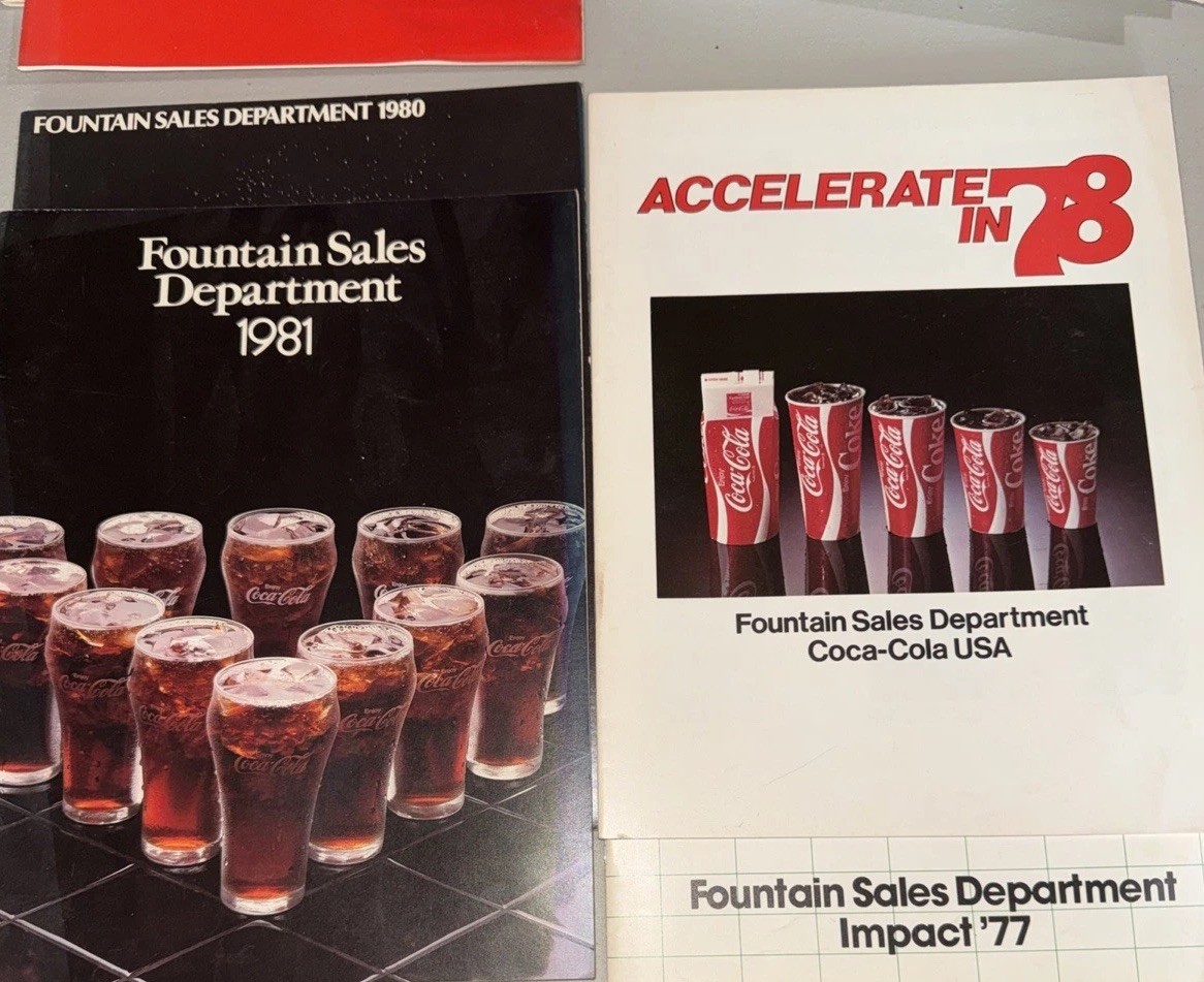 Coca Cola Fountain Sales Dept 77 78 80 81
