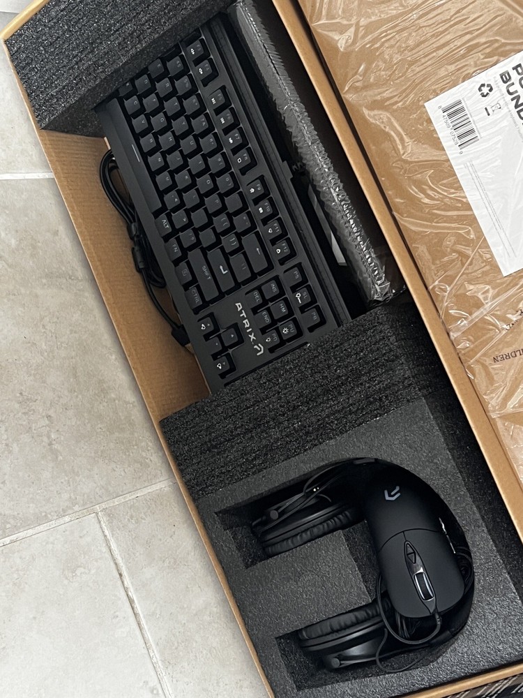 Atrix PC Gaming Bundle, Gaming Mouse, RGB Keyboard, Streamer Headset, Mouse Pad