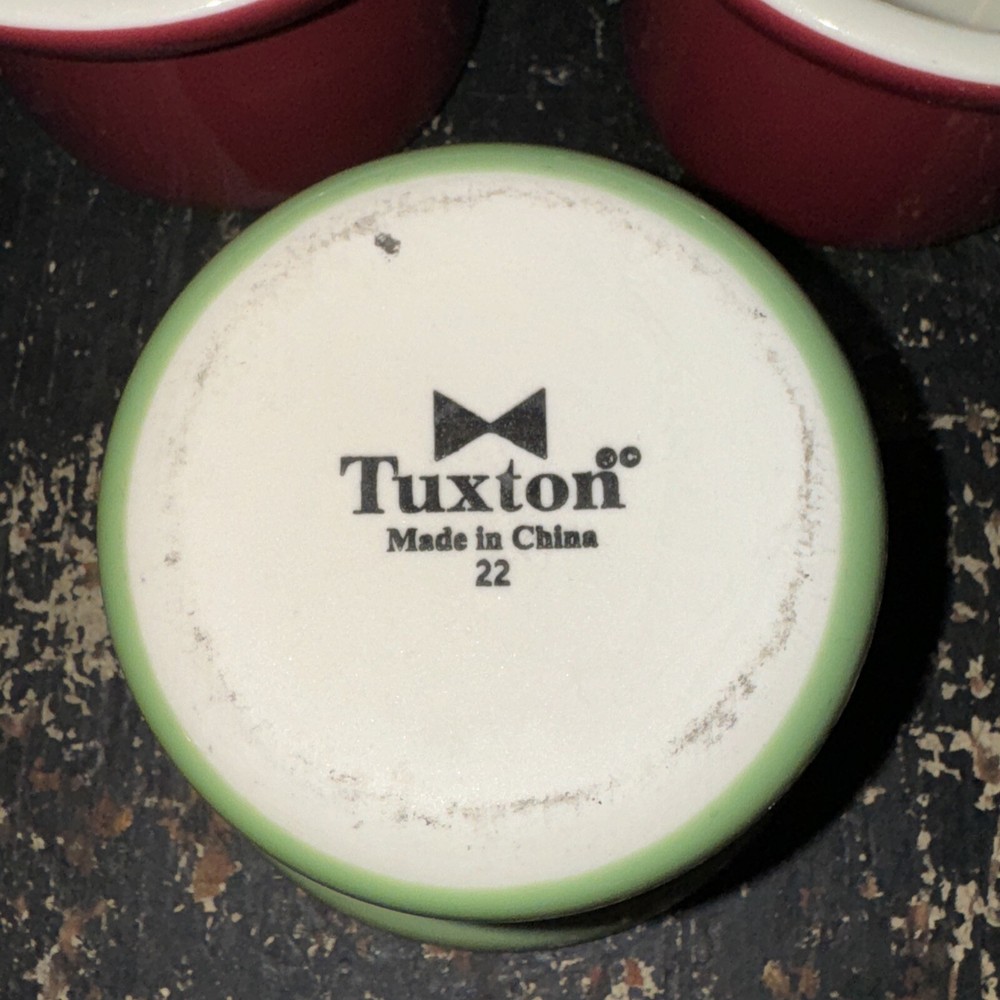 Tuxton 8 Oz Peitite China Marmite Assorted Colors