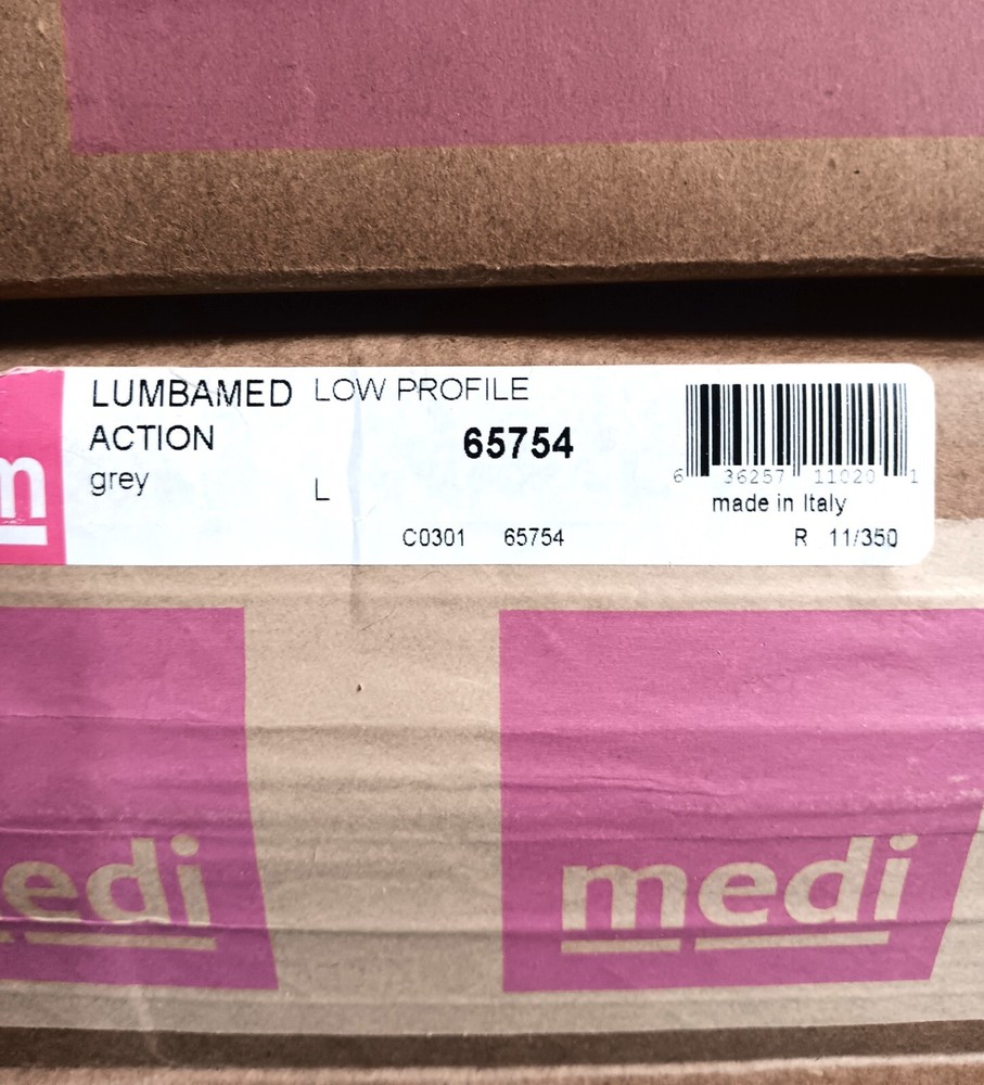 Compression Back Brace - Medi Lumbamed Action -Low- Adjustable Back Support -NIB