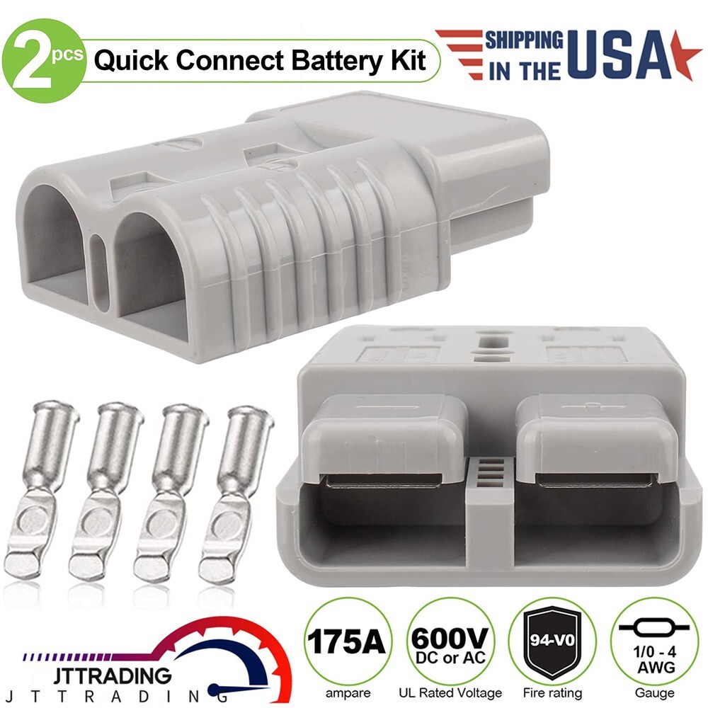 175Amp Battery Quick Connect/Disconnect Connector 12V Wire Harness Plug Connect