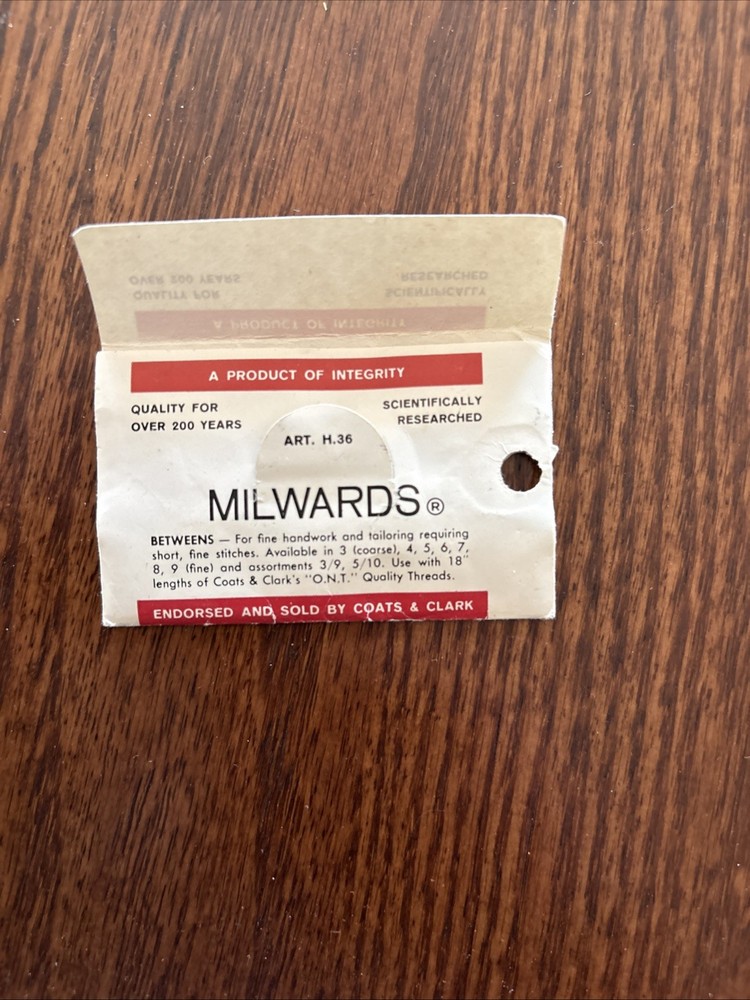 Miscellaneous Vintage Sewing Materials - Spools, Bobbins & Needles