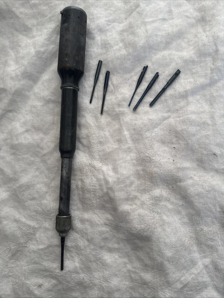 VTG Millers Falls #185A Push Drill  W/6 Bits