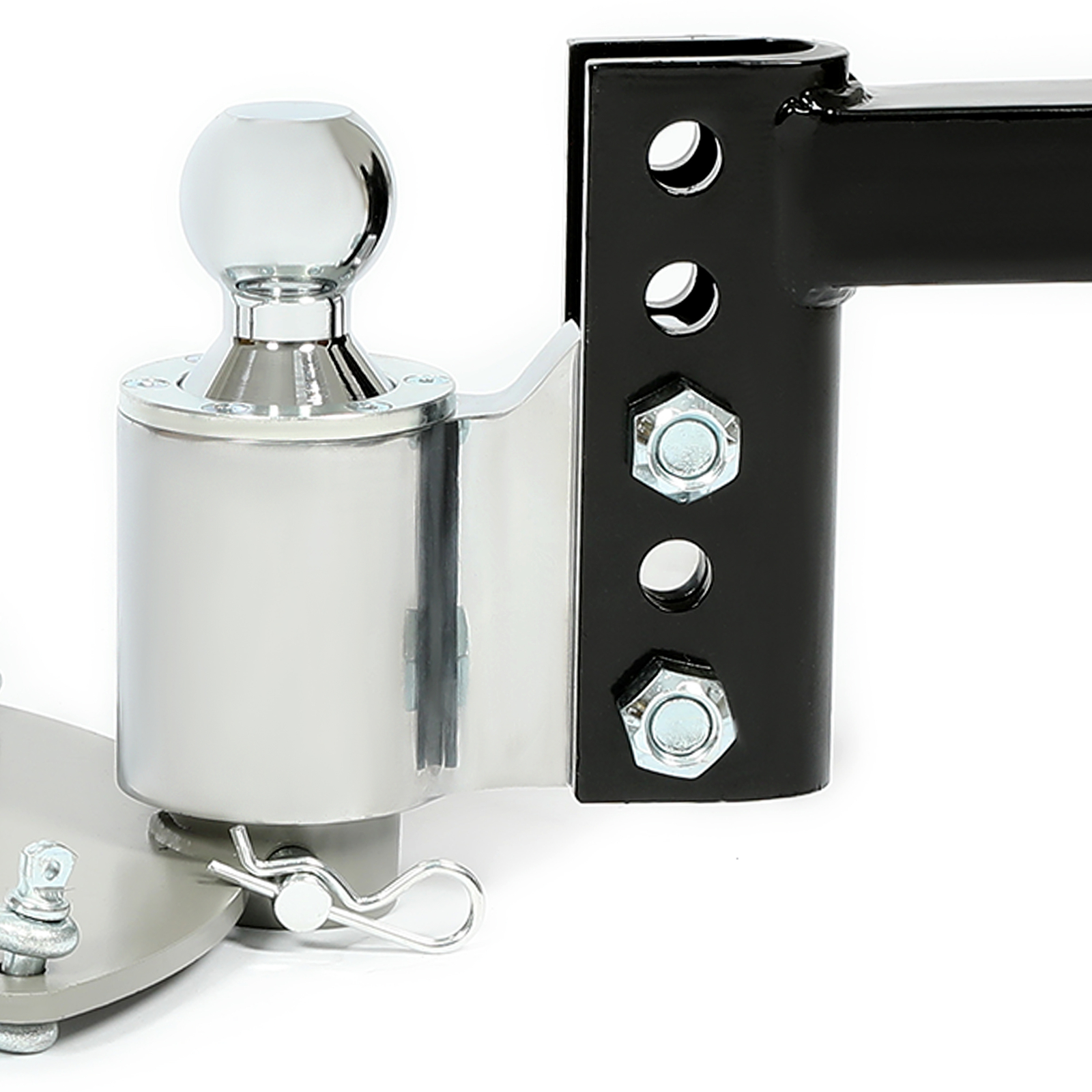 Powder Coated & Chrome Weight Distribution Hitch For 4" drop/rise 2-5/16" ball