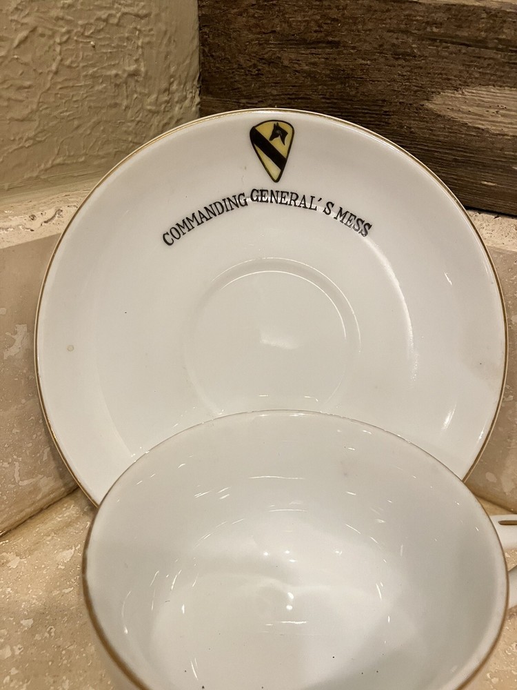1st Cavalry Division Commanding General’s Mess Coffee Cup & Plate