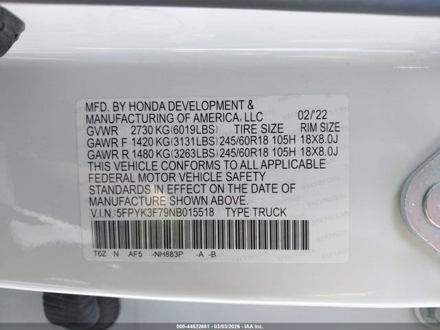 Camera/Projector Camera Windshield Mounted Fits 22-23 RIDGELINE 3913489