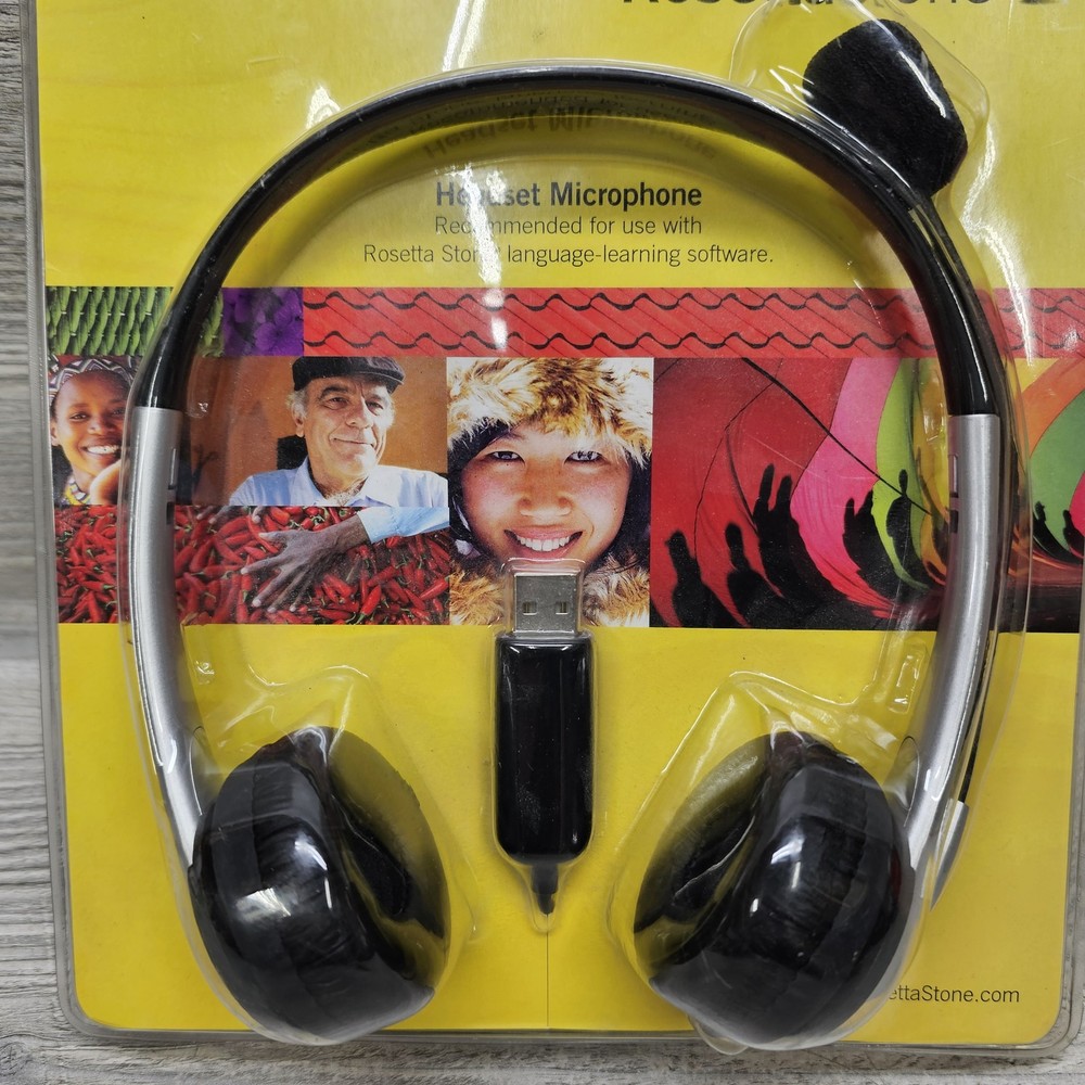 Rosetta Stone USB Headset with Microphone for Language Learning Software