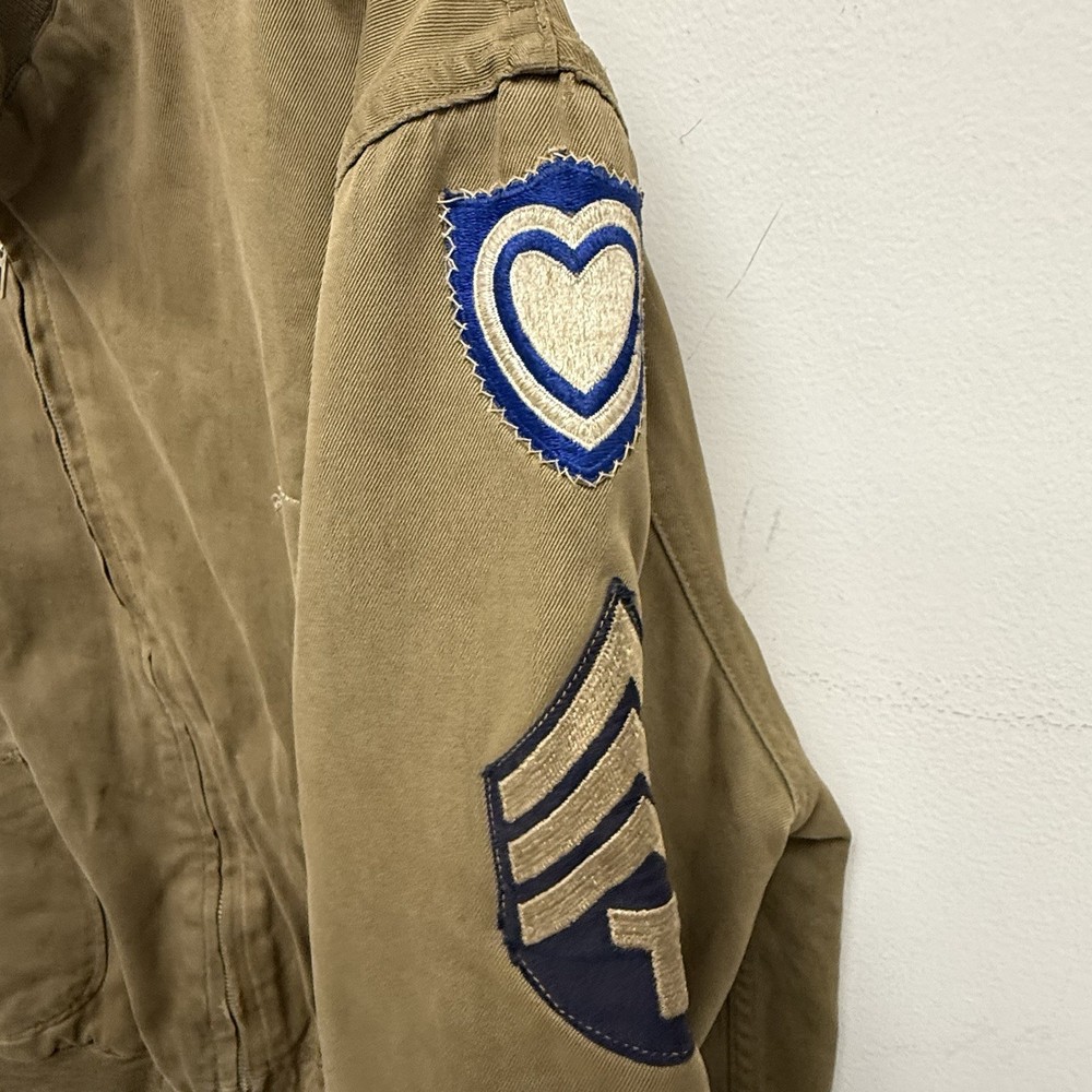 Original WWII US Army Patched 1st Pattern Tanker Jacket