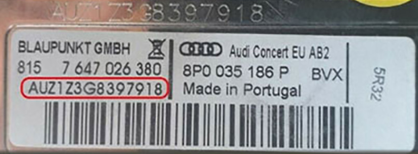 Audi Navigation Radio Code Unlock – RNS-E / Symphony SAFE