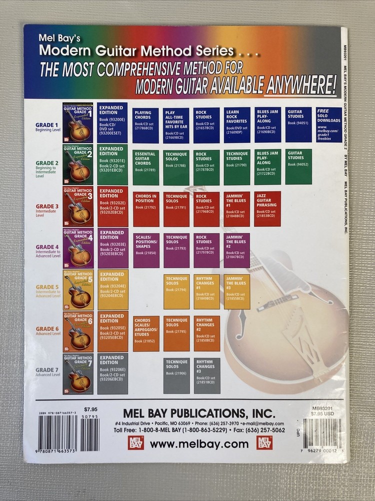 Hal Leonard Guitar Method Book 2 & Mel Bay’s Modem Guitar Method Grade 2 GUC