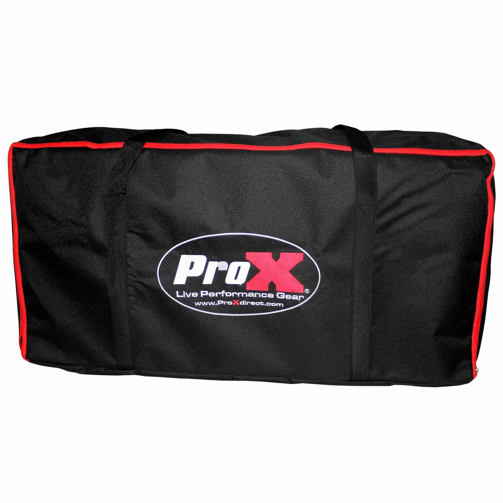 ProX XF-TTFB 6ft Table Top DJ Facade w/ Black Trim + Black & White Scrim