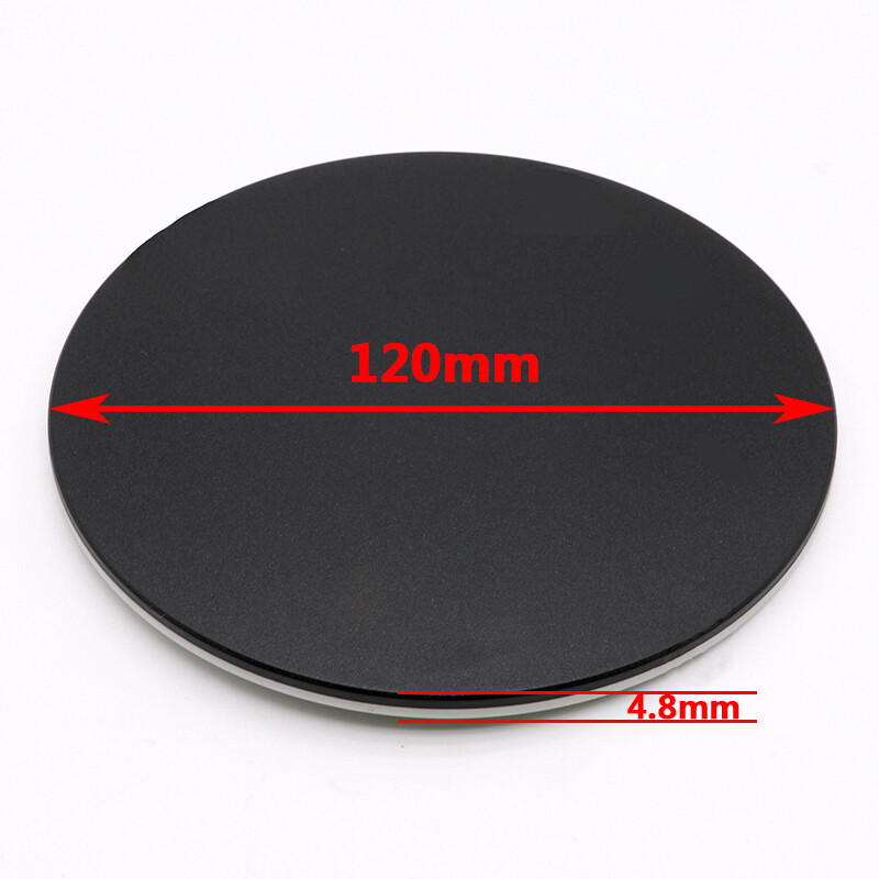 Stereo Microscope White Black Working Board Bottom Working Stage Round Plastic