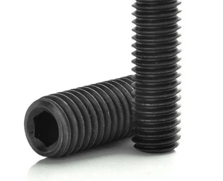 1/2-20 × 2" Socket Set Screw, (6) Cup Point, PLAIN Finish, New.