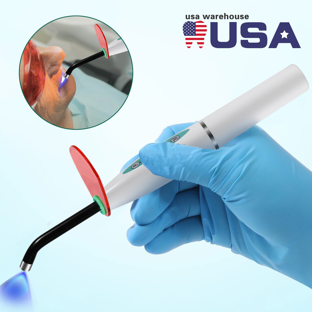 Dental Cordless LED Curing Light 5W Cure Lamp