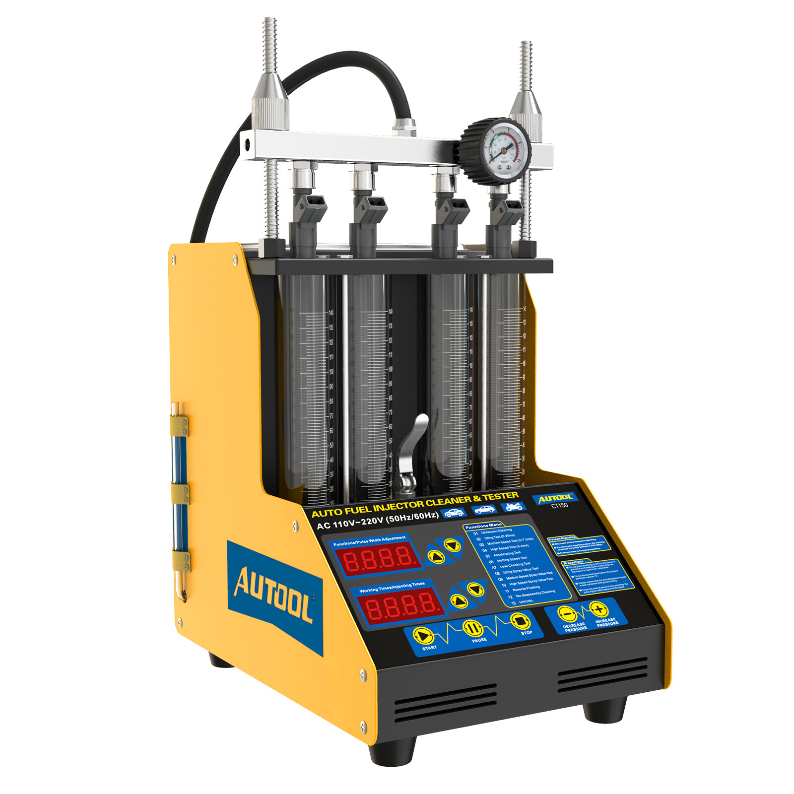 AUTOOL CT150 Fuel Injector Cleaner Tester Nozzles Ultrasonic Cleaning Machine