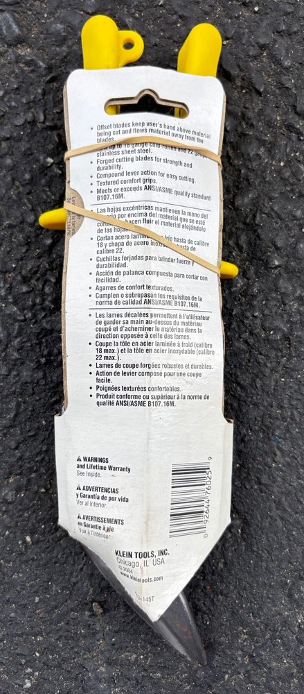 Klein Tools 2102S Offset Straight-Cutting Aviation Snips