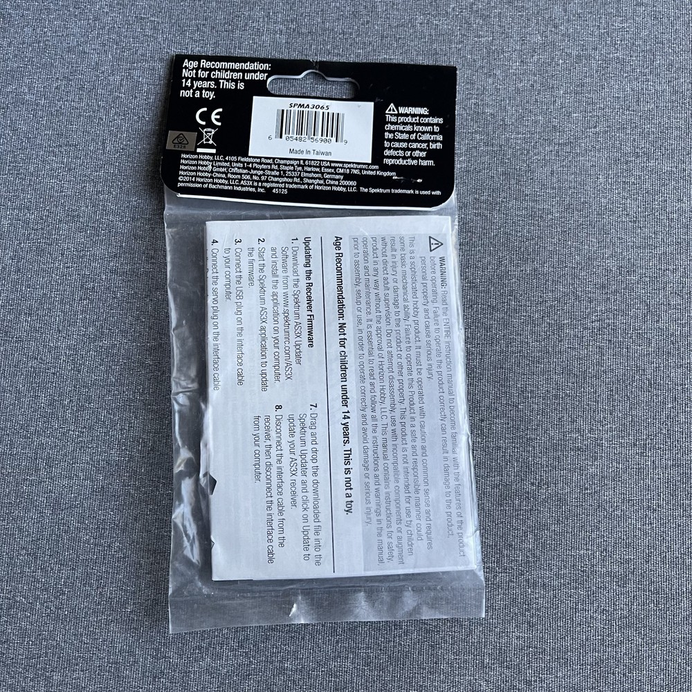 Spektrum SPMA3065 Transmitter/Receiver Programming Cable: