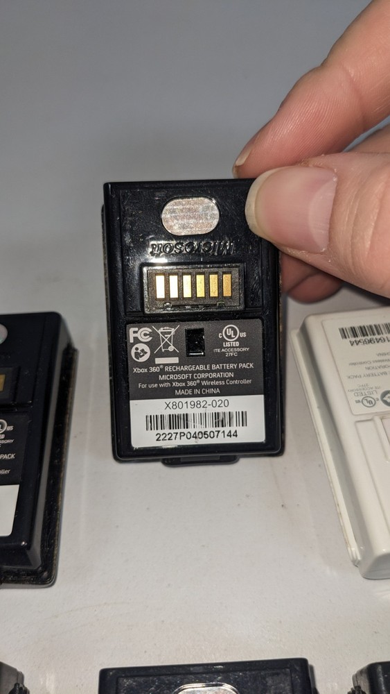 Untested OEM Xbox 360 Rechargeable Battery Pack Microsoft Wireless Controller