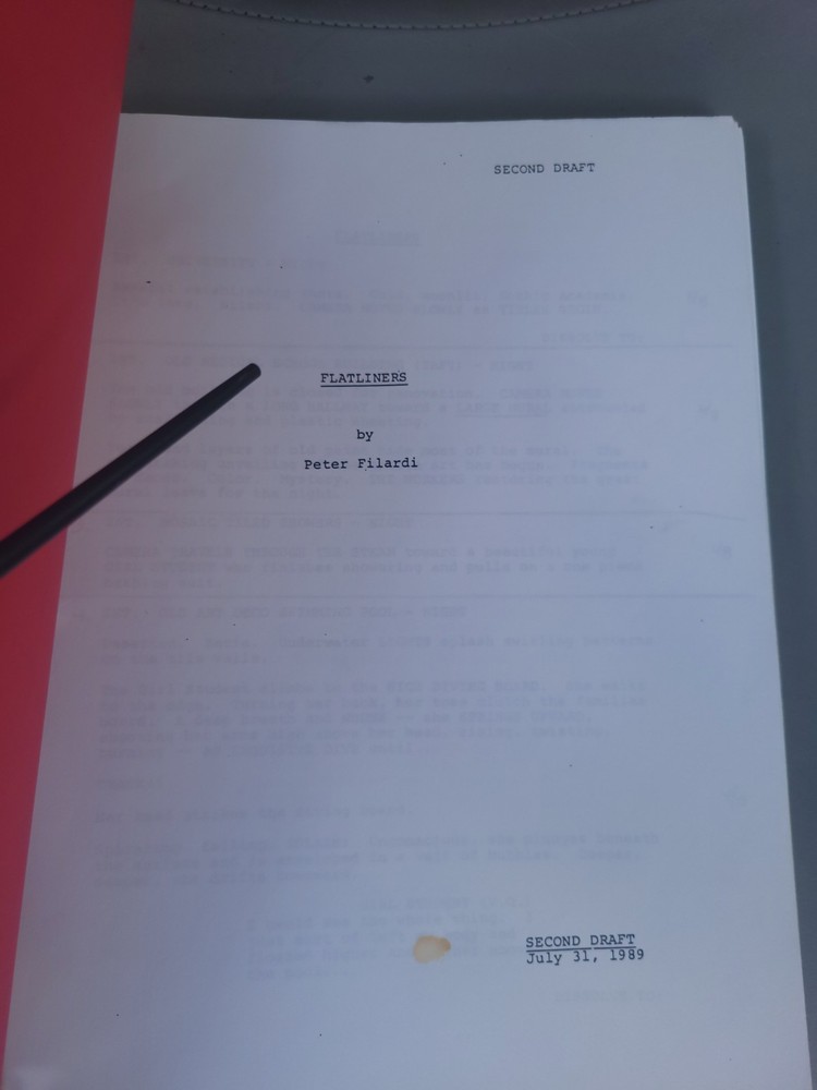 Flatliners Movie Script by Peter Filardi Second Draft July 31,1989 Paper Script