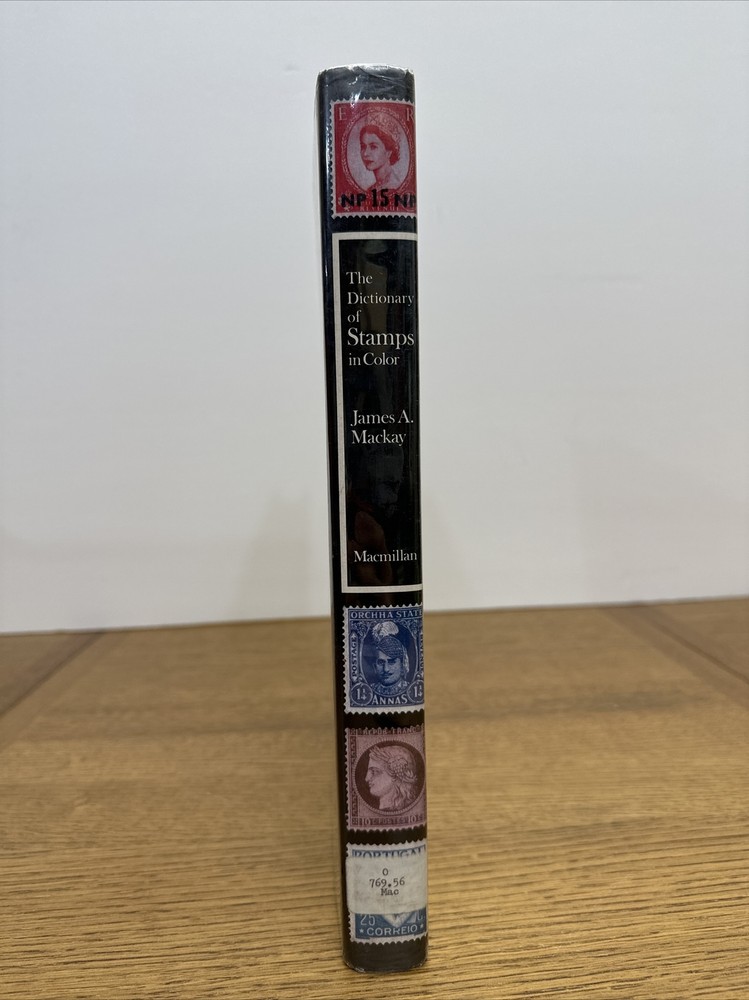 THE DICTIONARY OF STAMPS IN COLOUR JAMES A. MACKAY HC DJ 1973 First Printing VTG