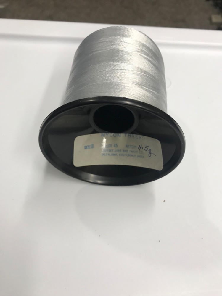 Sunset Line Co. nylon winding thread size B silver 5oz.